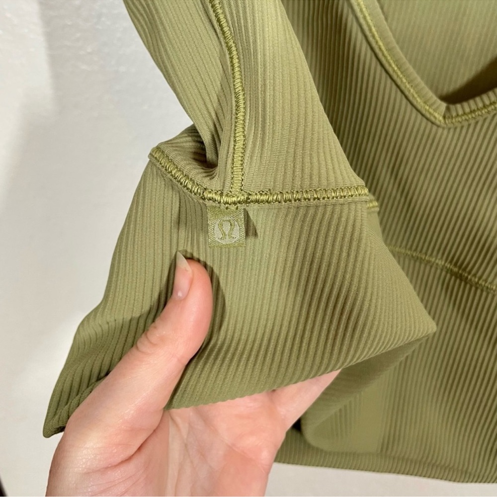 Lululemon Power Pivot Ribbed Tank Ribbed Crop Top Reversible - Picture 6 of 7